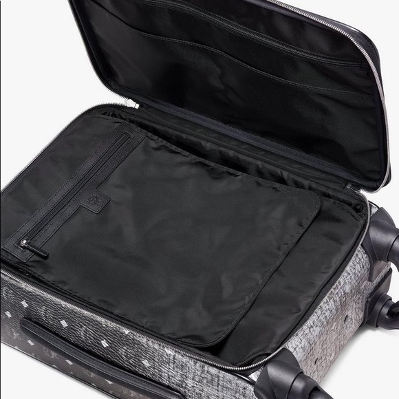 MCM Traveler Cabin Visetos Trolley Suitcase - Picture 4 of 13